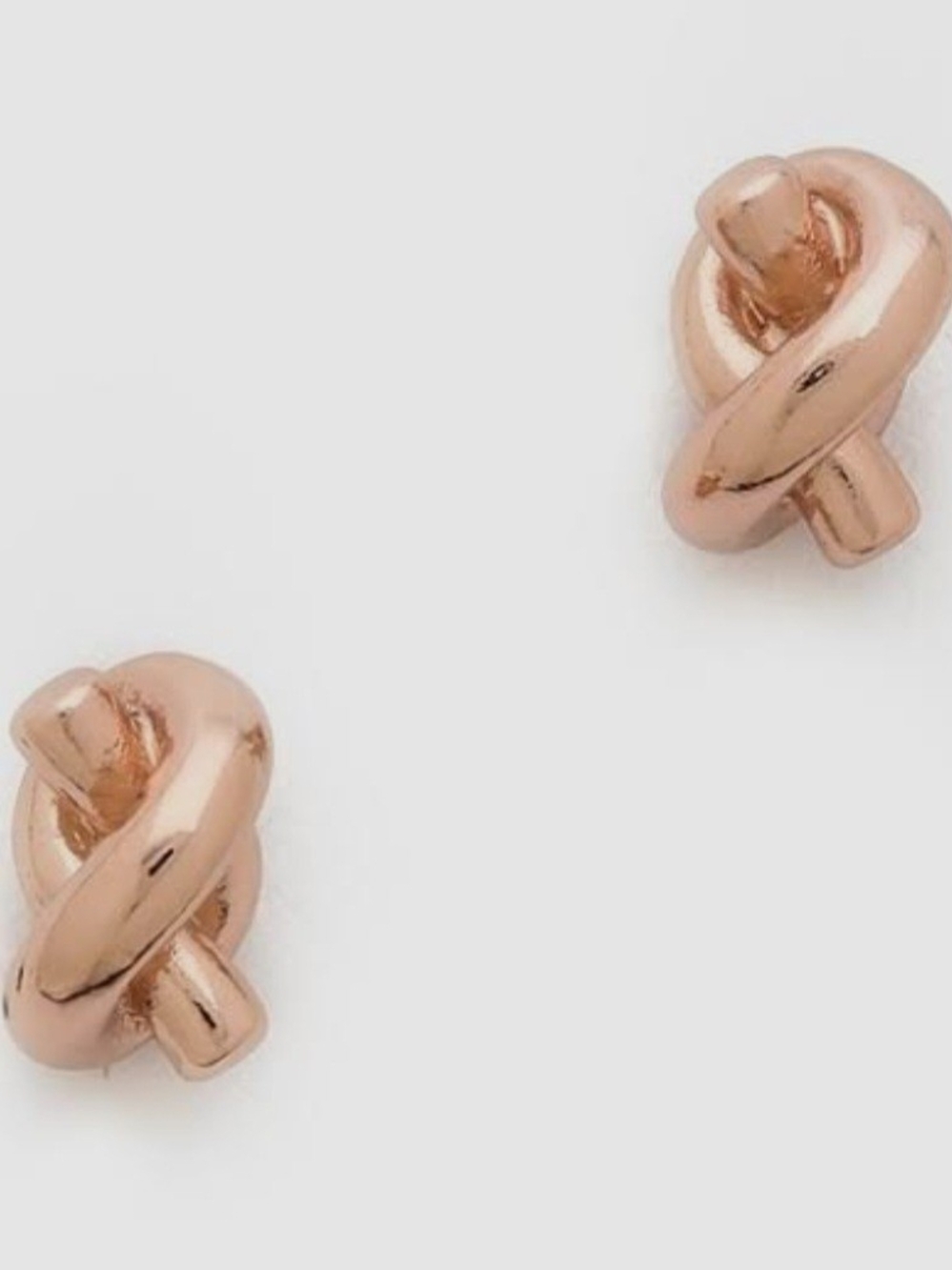 Kate Spade Rose Gold Sailor Knot Stud Earrings - Womens Jewelry